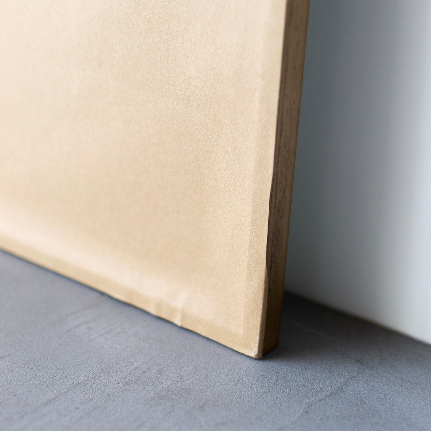 Wood Rect Mirror Slim