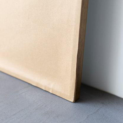 Wood Rect Mirror Slim