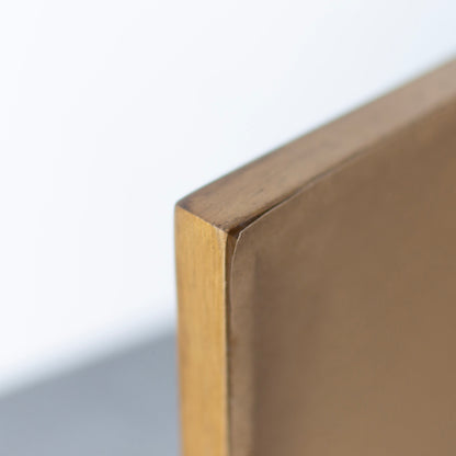 Wood Rect Mirror Slim