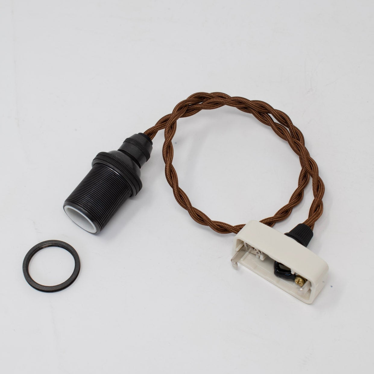 【アウトレット】tsubomi (Black) シェード＋ペンダント灯具(30cm)セット