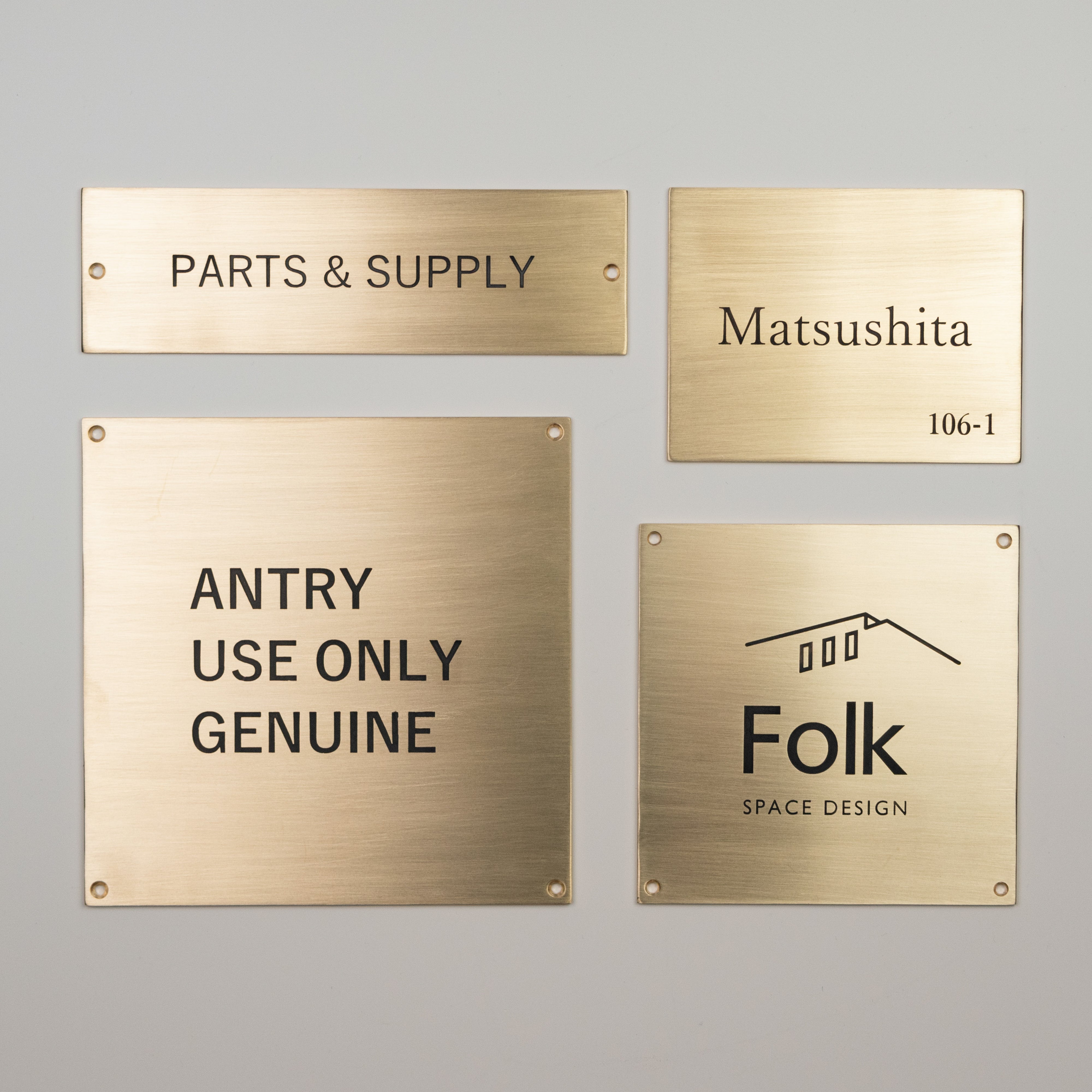 Brass Sign Plate 真鍮表札 – PARTS  SUPPLY