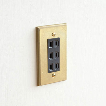 [Made to order] MATUREWARE Outlet Plate [0712] 1 row of long holes, 2 outlets / 3 outlets