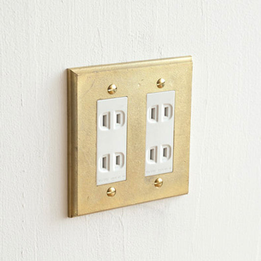 [Made to order] MATUREWARE outlet plate [1112] 2 long holes, 4 outlets / 6 outlets