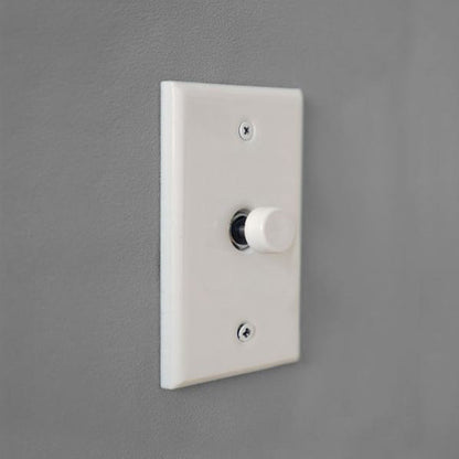 Ceramic plate push switch white