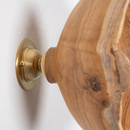 Natural Teak Lamp Shade Small