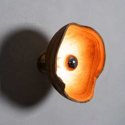 Natural Teak Lamp Shade Small