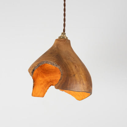 Natural Teak Lamp Shade Small