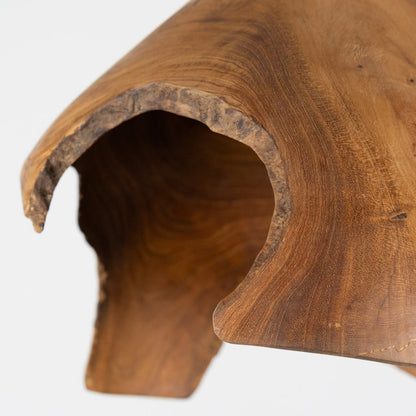 Natural Teak Lamp Shade Small