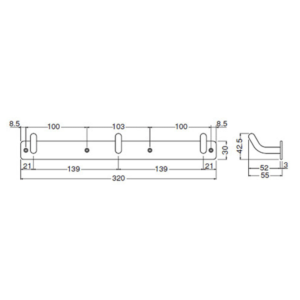 三連丸棒フック – PARTS & SUPPLY