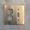 American switch &amp; outlet cover 1 x 2 (stainless steel)