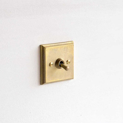 [Made to order] MATUREWARE Brass switch plate, square